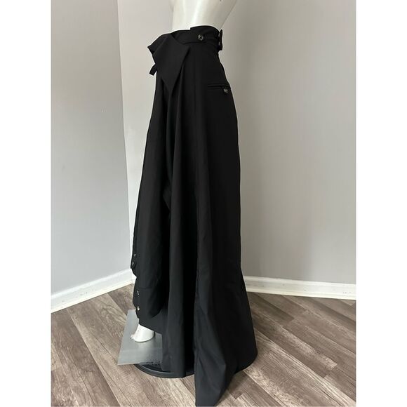 A.W.A.K.E Mode Asymmetrical Ruffle Maxi Skirt Size FR 34 / US 2 $1560 - Picture 9 of 14